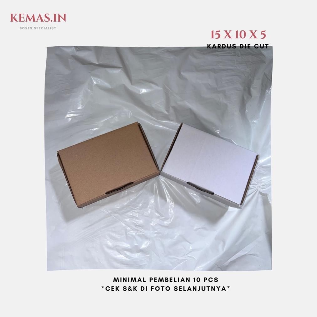 

Produk Baru!! Kardus Die Cut 15x10x5cm 100pcs Karton Box Dus Packaging Murah