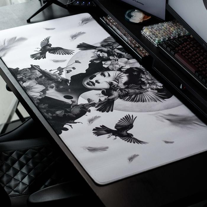 Mousepad Jepang Yatagarasu Deskmat Japan Waterproof Mouse Pad Japanase Original Dan Terpercaya