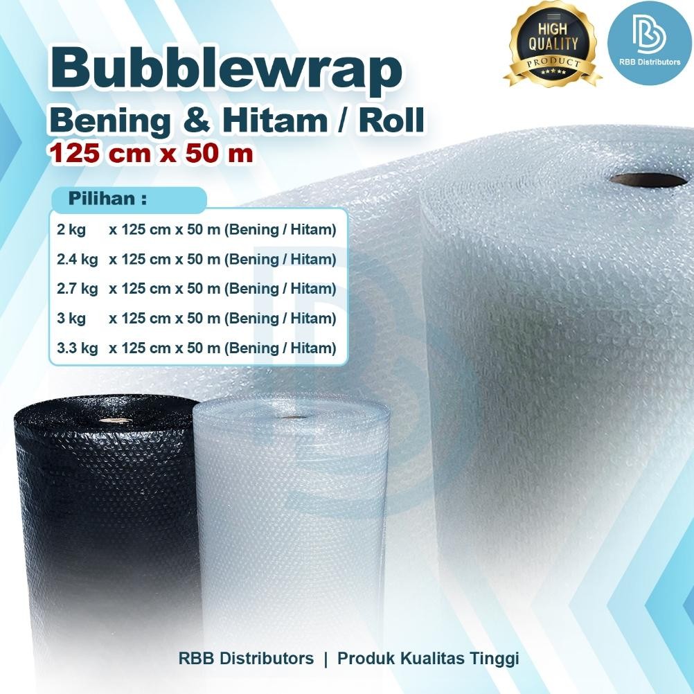 

Produk Baru!! Bubble Wrap Bening 125cm x 50m Tebal Roll Jumbo Harga Murah