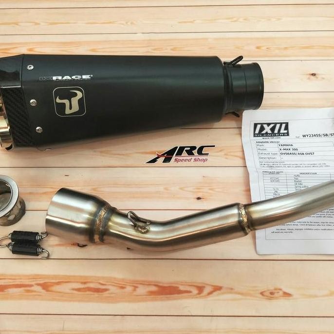 Knalpot Ixil IXrace Hexacone Black Xmax 250 Fullsystem Orinal Spain