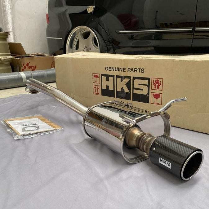 Knalpot muffler HKS carbon Orinal Honda City Hatchback RS GN5