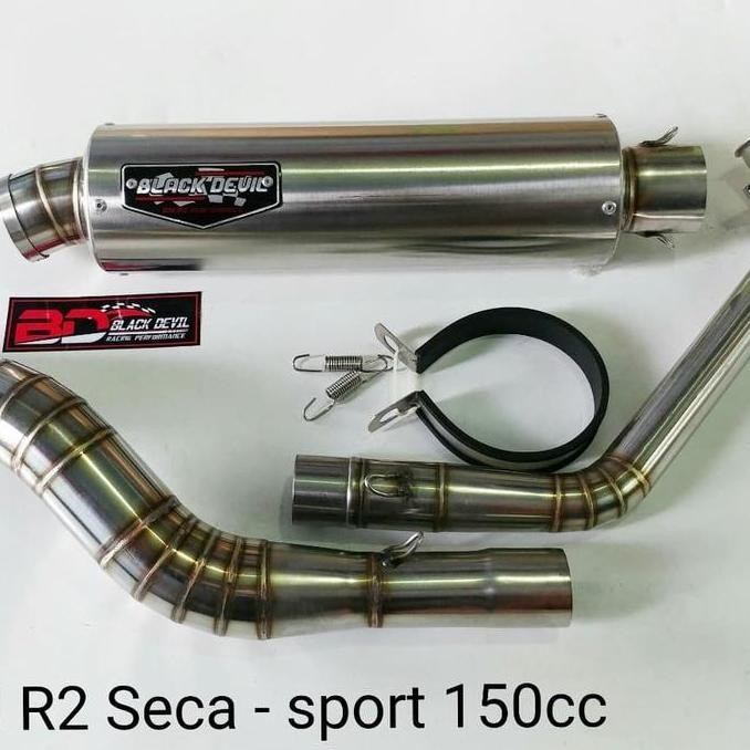 Knalpot Black Devil R2 Seca orinal R15 XABRE VIXION CBR150 GSX150