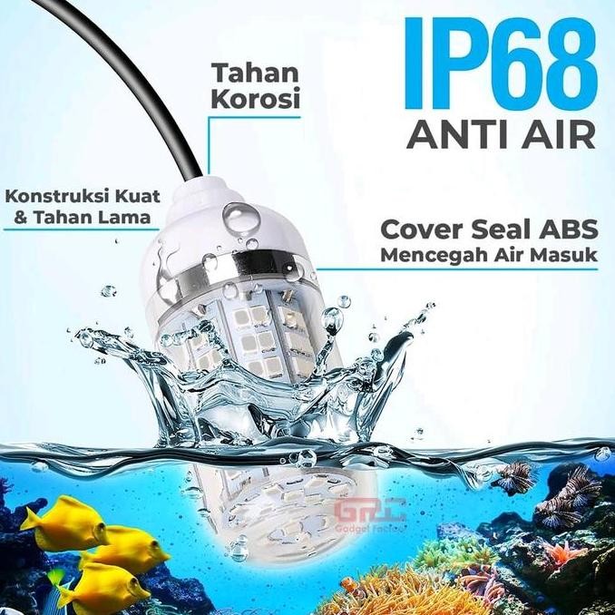 Tersedia lampu pemikat cumi dan ikan dc 12v LED 108 pcs warna cahaya hijau super terang lampu pancin