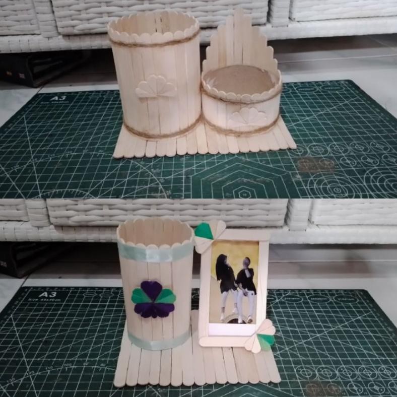 

Paling dicari Prakarya/Kerajinan Tempat pensil/ penyimpanan/stik Es Krim