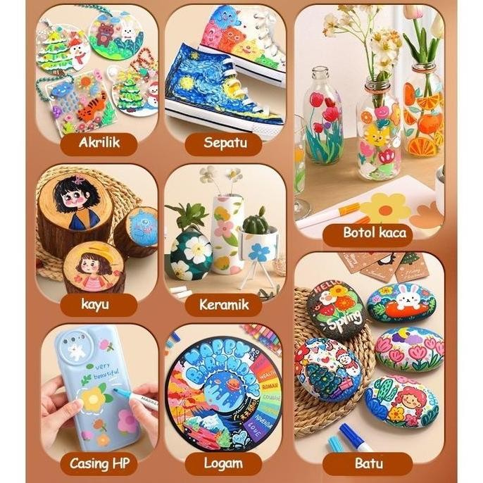 

ACRYLIC MARKER SET SPIDOL AKRILIK DIY PAINTING SPIDOL PASTEL PULPEN HIGHLIGHT DRAWING WARNA PERALATAN SEKOLAN SPIDOL TERBARU ASLI 100% ORIGINAL OFFICIAL MODERN GARANSI BRAND TERLARIS DISKON GROSIR COD TREND 2025 NEGO BAYAR DI TEMPAT DISKONGRATISONGKIR