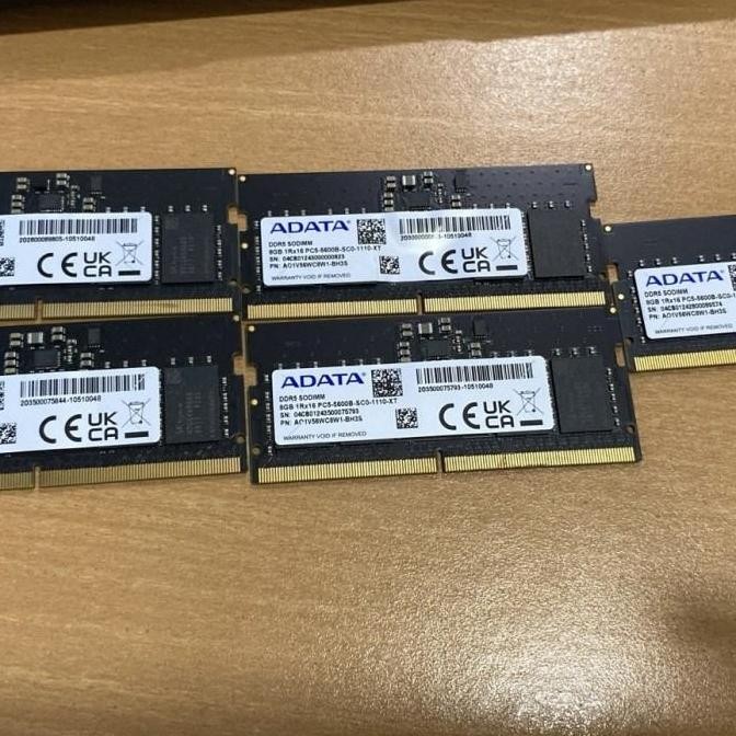 MEMORI SODIMM 8GB DDR5 PC5600 SAMSUNG ADATA TEAM SK HYNIX
