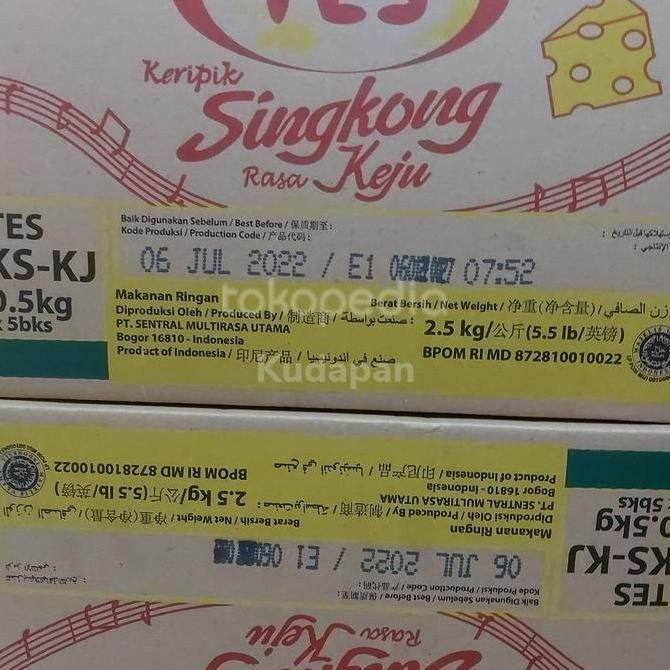 

Keripik Singkong Keju Tes Chuba 5 Pak @500G