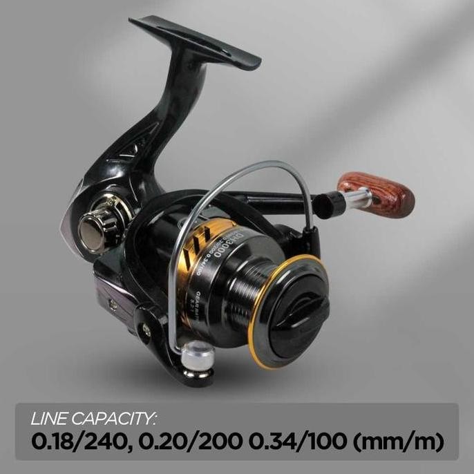 Tersedia PROMO Reel Pancing Metal Spinning LINNHUE HK 3000 4000 Series Reel Pancing Spinning Fishing