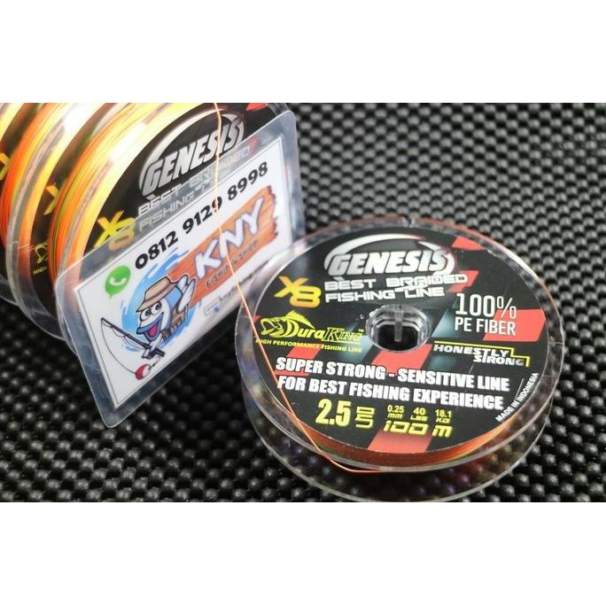 Tersedia Benang Pancing Duraking Genesis PE 2.5 / 18.1kg senar mancing IDOLA