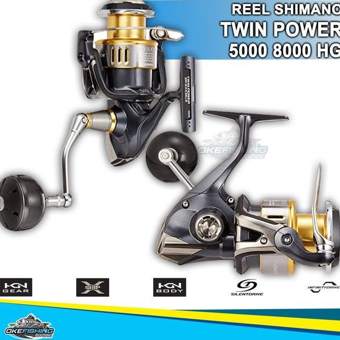 Tersedia Reel Pancing Shimano Twin Power 15 SW 5000 HG 11+1 bb