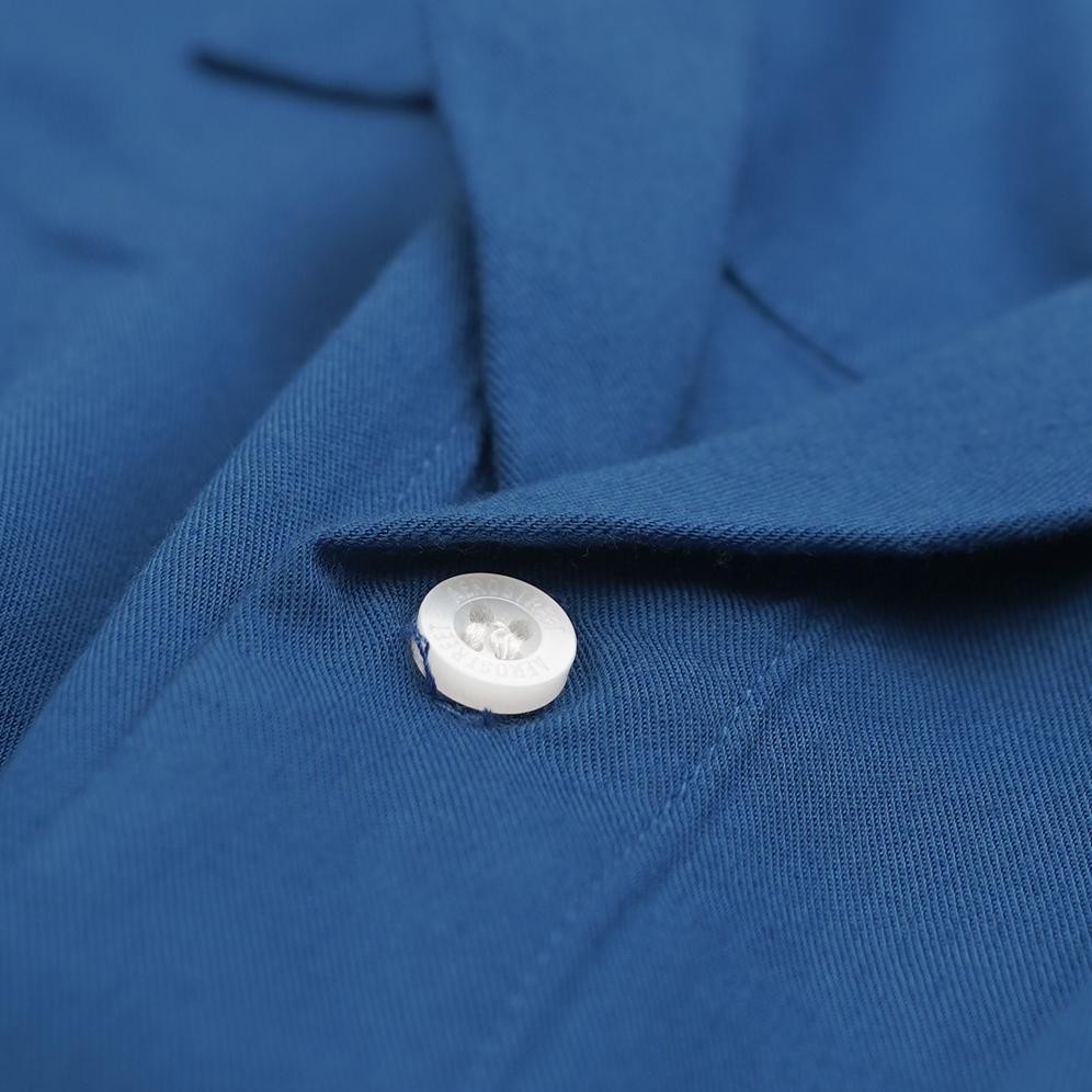 Terlaris Aerostreet Kemeja Rayon Marva Prussian Blue Hawai Polos Cerah Qabaa N