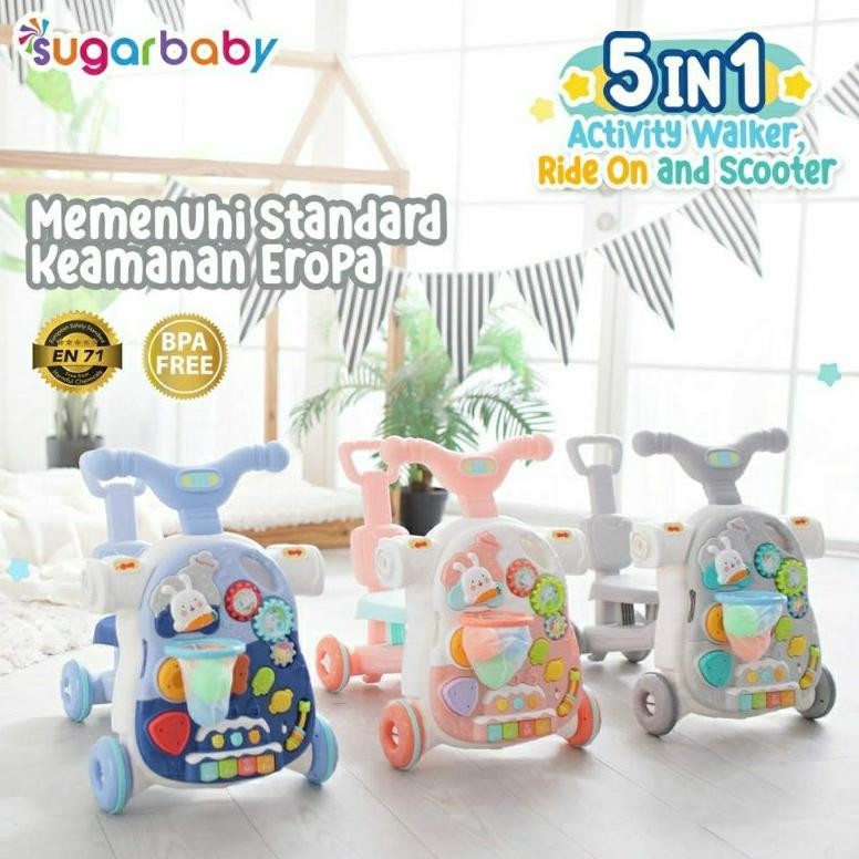 Sugarbaby 5in1 Activity Walker / Sugar Baby Push Walker AST