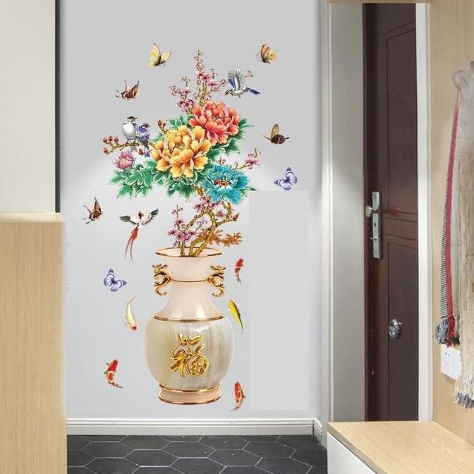 STIKER DINDING GUCI BUNGA BESAR XXL SK2019 Hiasan Sticker