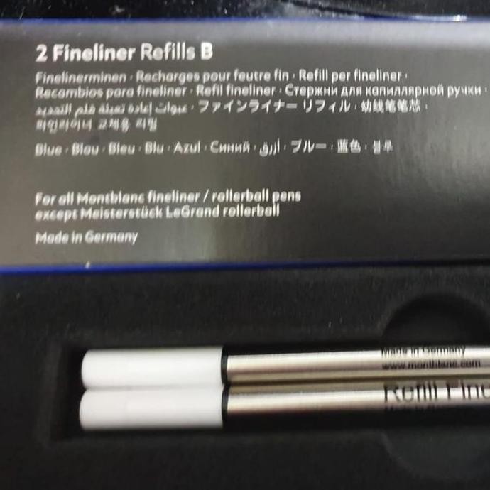 

Refill Fineliner Mont Blanc (B) Mystery Black / Pacific Blue