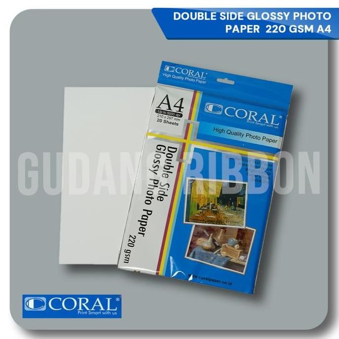 

baru KERTAS CORAL GLOSSY DOUBLE SIDE 220/A4