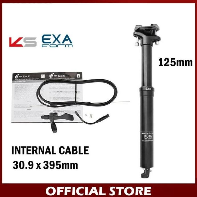 Ks Exa Form 900I Dropper Seatpost Hidrolik 30.9 X 395Mm Internal Cable