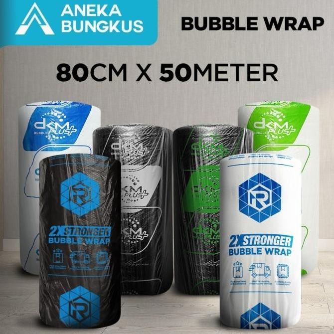 

ready stock Plastik Bubble Wrap DKM+ Bubble Roll Potongan 80cm x 50m