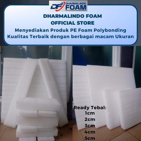 

baru Busa Packing PE Foam Polybonding 100x100cm Busa Gabus Dekorasi Bunga