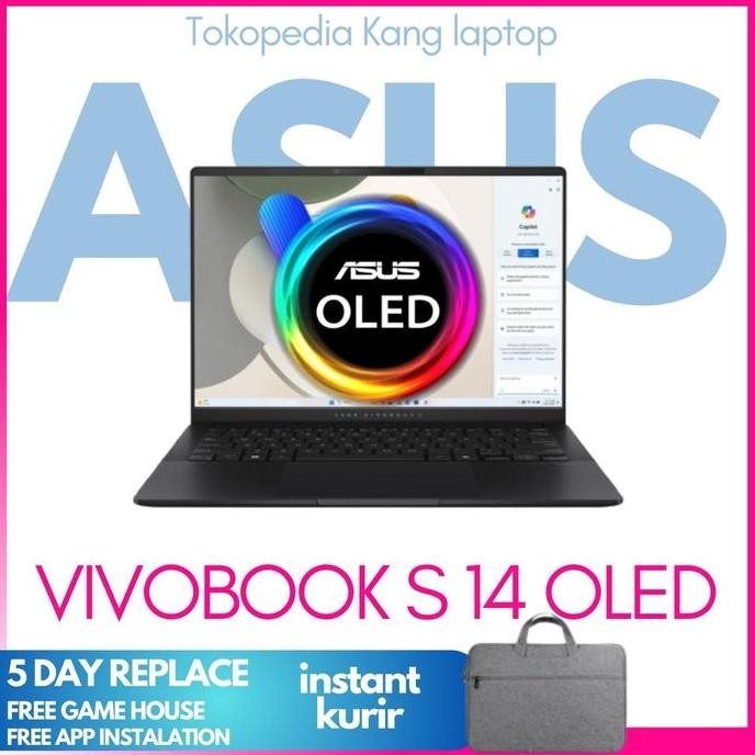 Asus Vivobook S 14 M5406UA AMD Ryzen 7 8845HS 16GB 512GB Windows 11+OHS 14.0 s14 oled vivobook14