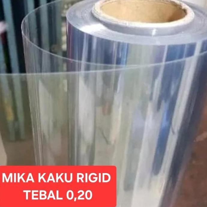 

ready stock Plastik Mika Kaku 0,20mm lebar bahan 137cm dijual per 100cm