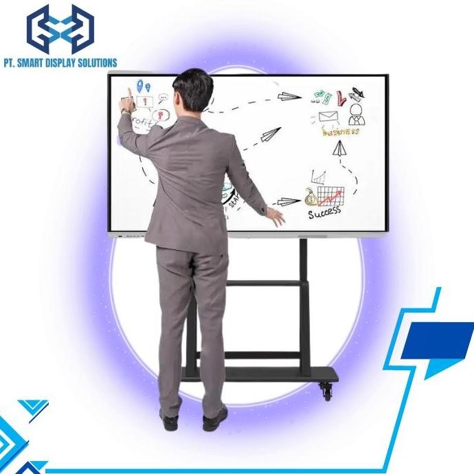 

Interactive Whiteboard 75 Inchi Kantor Sekolah Meeting Room Dual Os MURAH