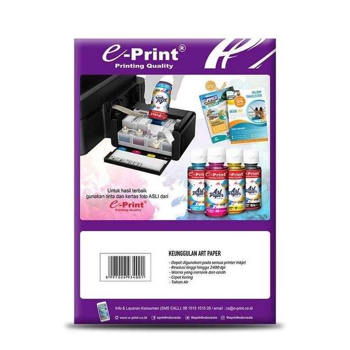

baru E-Print Art Paper A4 150 gsm / Kertas Art Paper Eprint A4