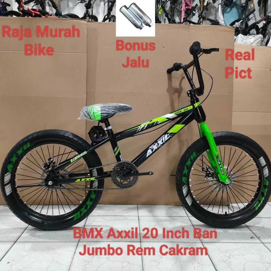 NEW Sepeda Anak Laki Laki BMX Axxil 20 Inch Ban Jumbo Sepeda Anak Bmx 20 Inch Axxil Rem Cakram