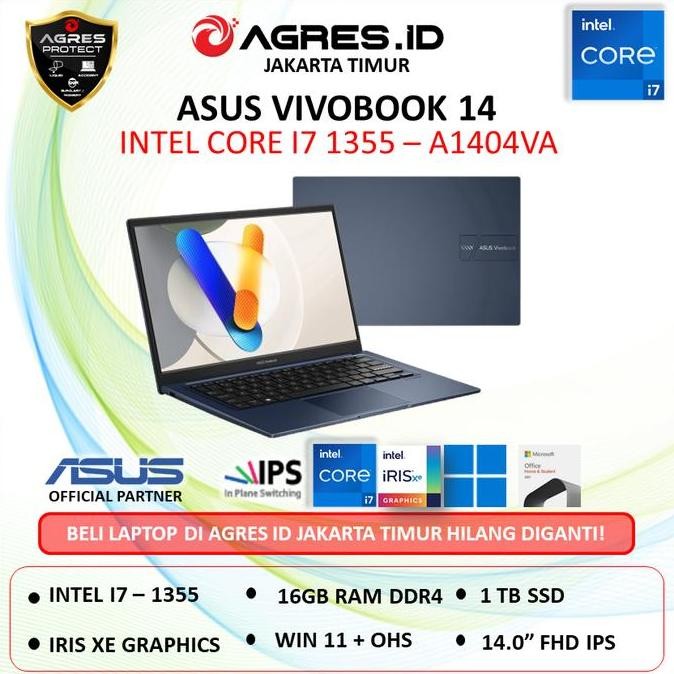 LAPTOP ASUS VIVOBOOK CORE i7 RAM 16GB 1TB SSD  14in FULL HD