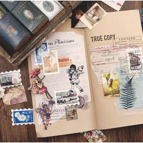 

baru Scrapbook Paper Pack 35x50mm - Fairy Art Series (100pcs/200pattern)