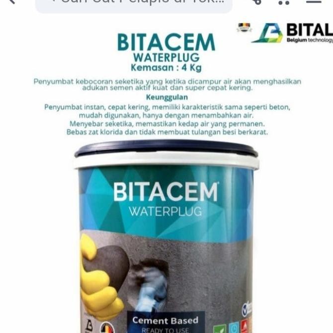 Grosir Bitacem Waterplug Penyumbat Kebocoran1Kg