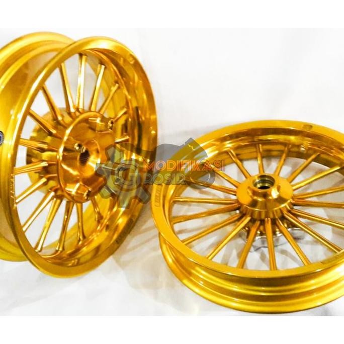 Velg Racing Tapak Lebar POWER PCX 150 New Classic P18 Gold 100% Ori
