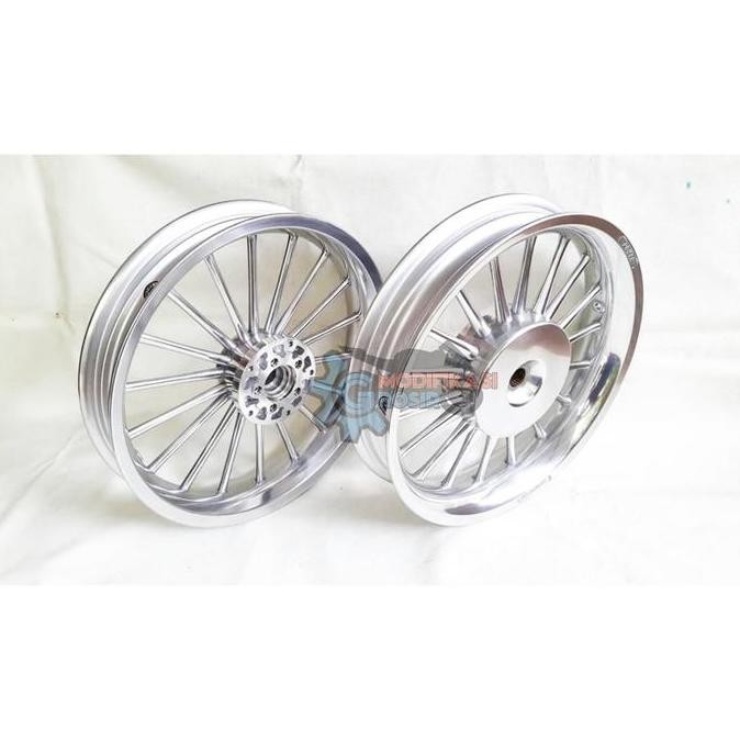 Velg Racing Tapak Lebar Power Vario 150 New ESP Classic P18 Chrome Ori