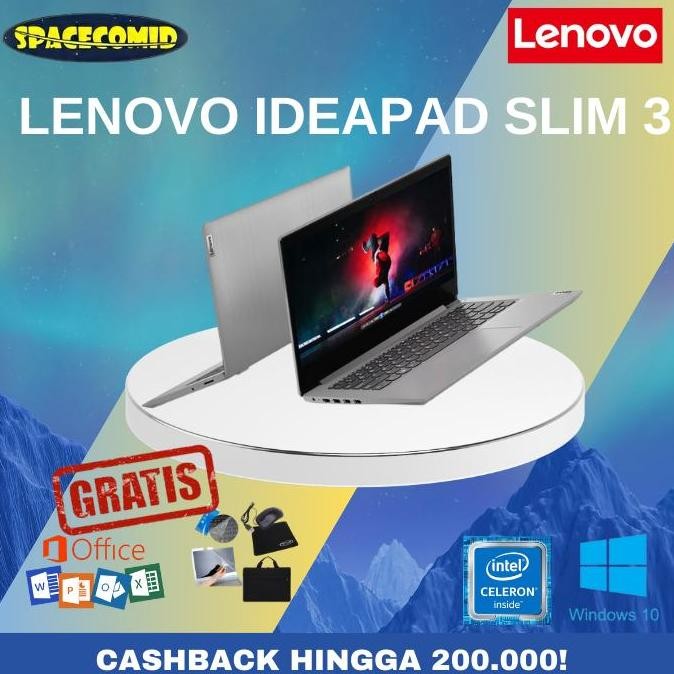 LENOVO IDEAPAD SLIM 3 [CELERON N4020] 4GB RAM | 512GB SSD | 14INCH