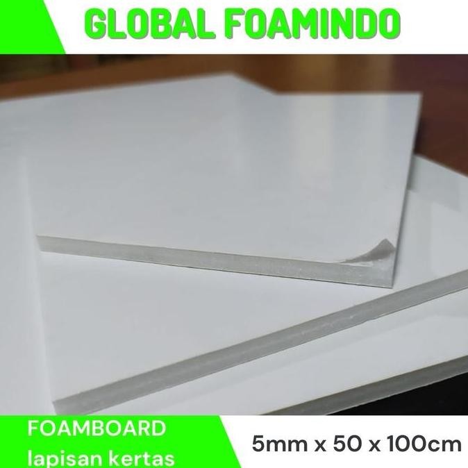

baru Foamboard / lapis kertas 5mm x 50 x 100cm