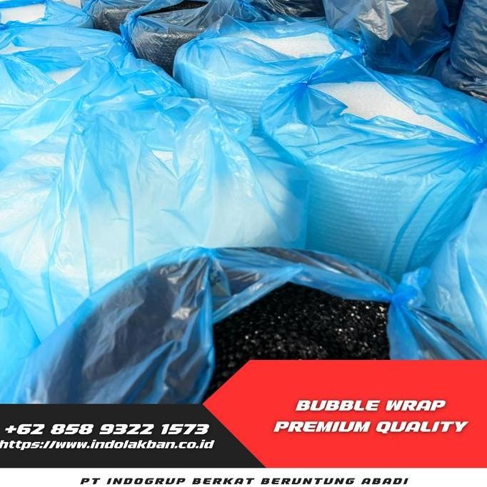 

ready stock Bubble Wrap INDOLAKBAN Hitam Bening 2,4 kg 125 cm x 50 m HARGA PABRIK