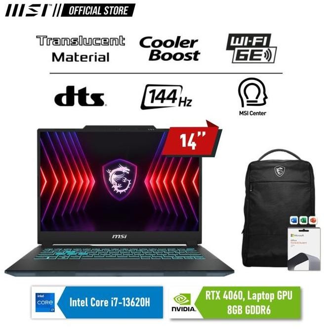 MSI Cyborg 14 i7-13620H RTX4060 16GB 512GB 14" FHD sRGB 100% W11 OHS