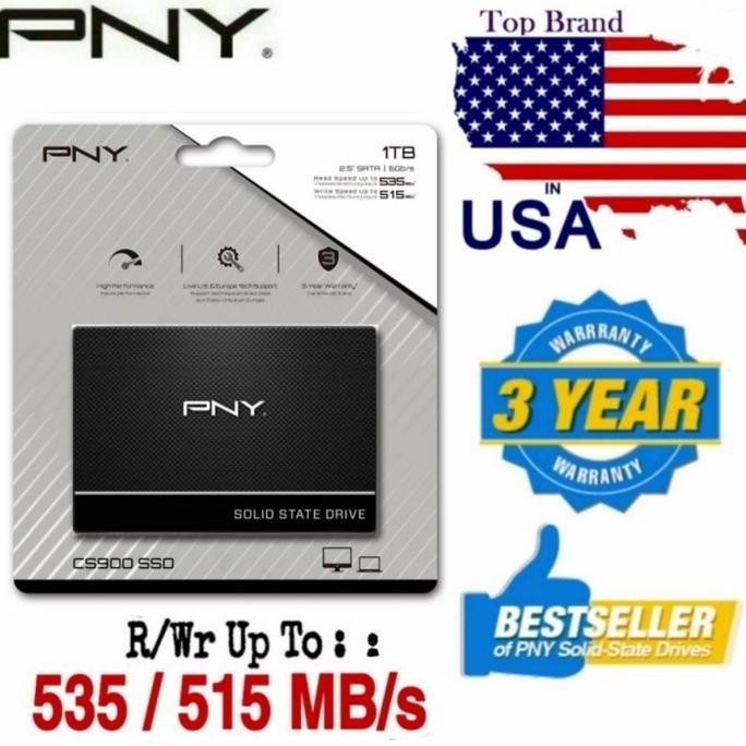 SSD PNY CS900 1TB - 2.5" SATA 3