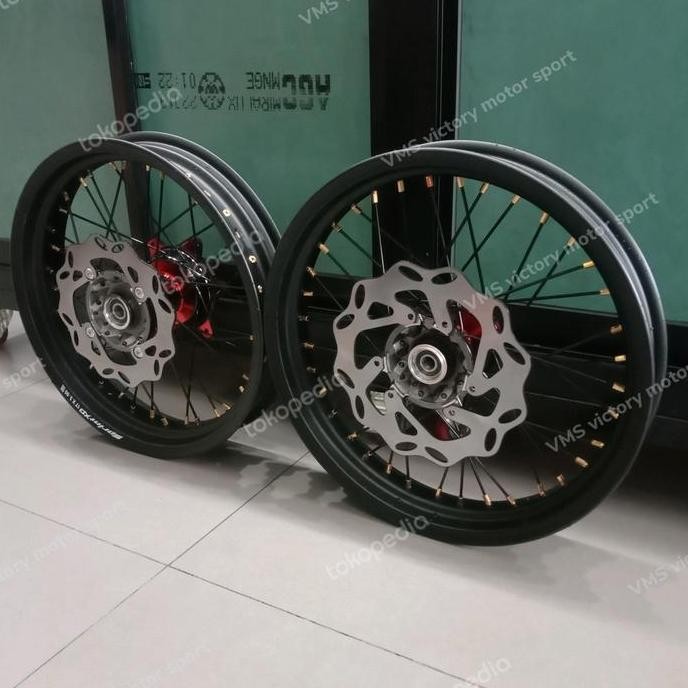 velg set KLX dtraker v rossi sprint xd supermoto crf 150 250 300 17