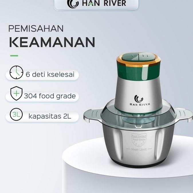 Murah Han River Blender Chopper 2L (Hrjrj04)