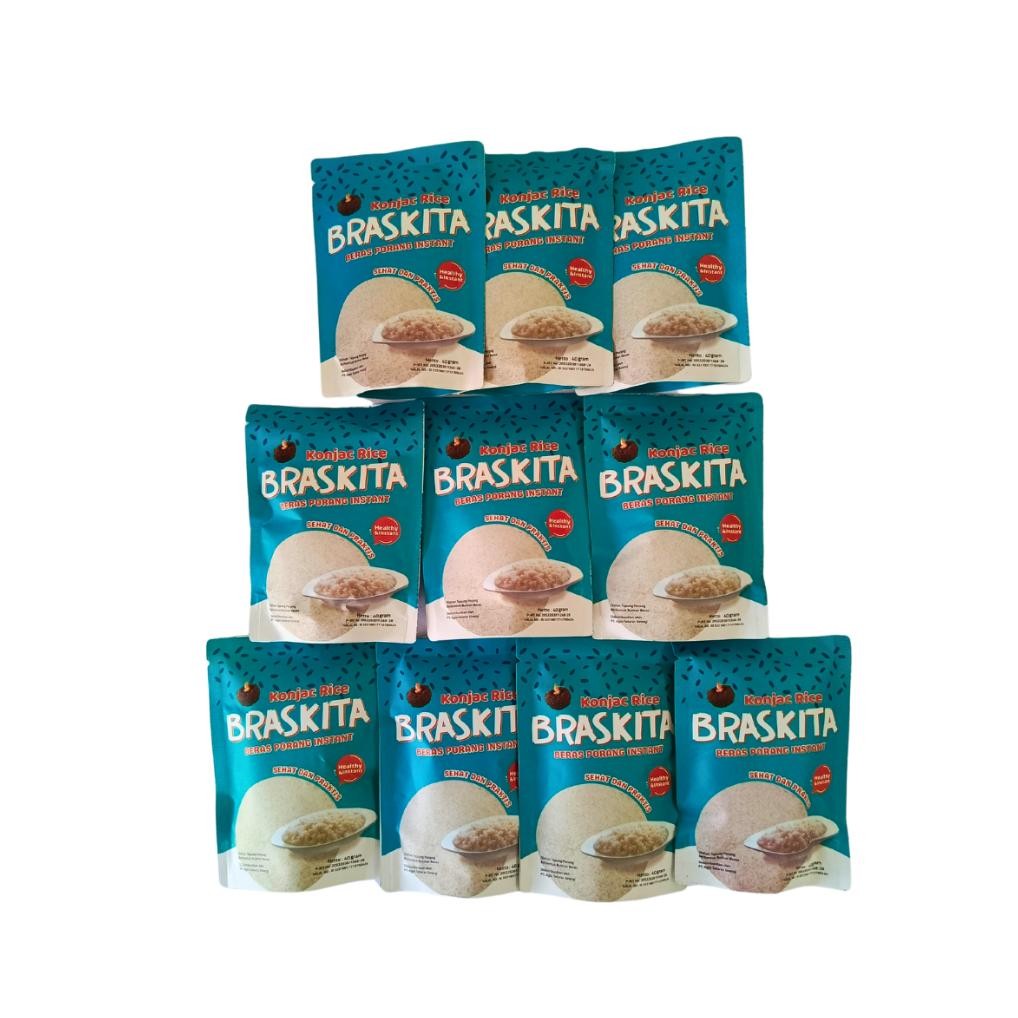

ready Braskita Beras Porang Sachet 40 Gram x 10 Sachet murah