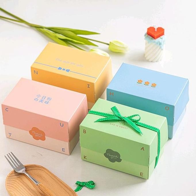 

ready stock NANA 5pcs BOX SQUARE WARNA WARNI KOTAK COOKIES HADIAH SERBAGUNA BK-72