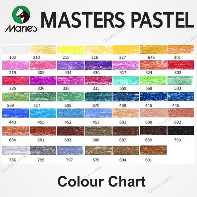 

ready Maries Masters Soft Pastel 12 warna