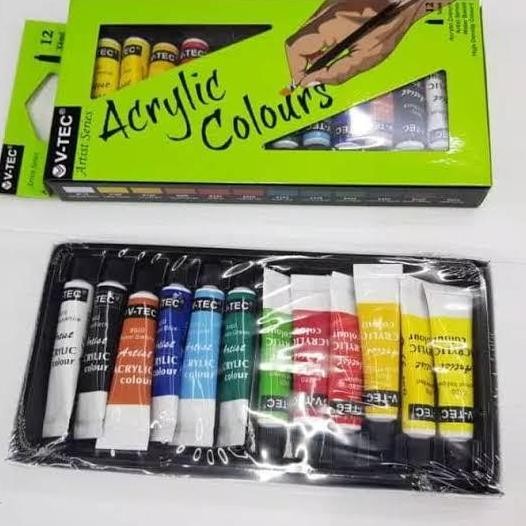 

ready Cat Akrilik isi 12 warna