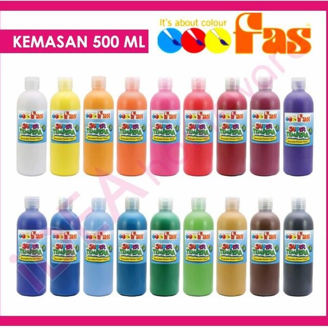 

ready Fas Super Tempera 500 ml Cat Air Poster Finger Paint Washable Impor
