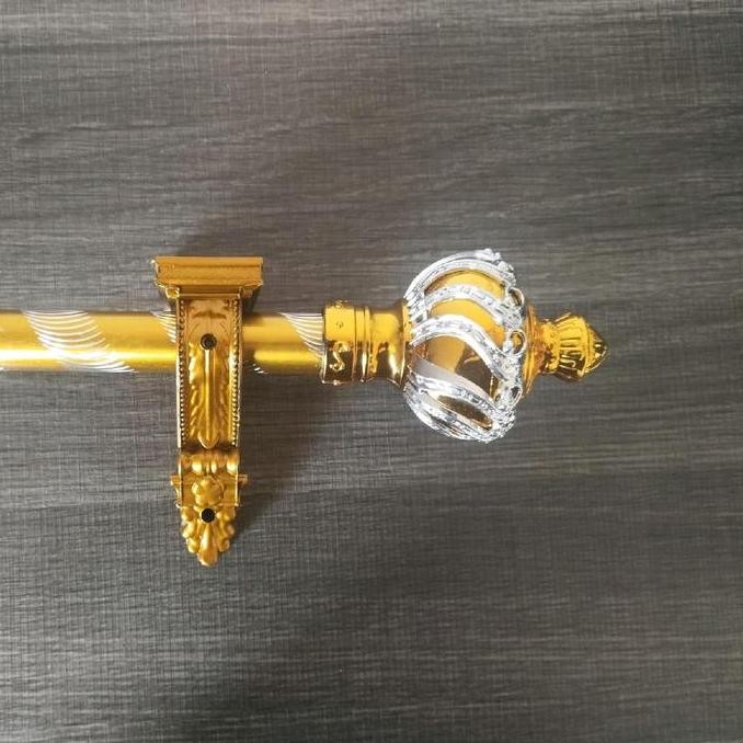 Batang gorden fullset model Barcket Eropa besi alumunium tirai gulung jendela murah