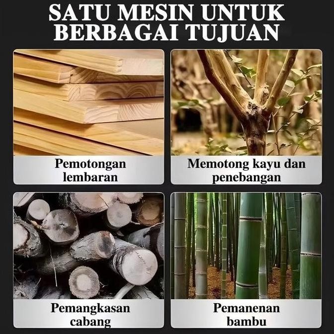 ready Gergaji Listrik Mini Diameter 6 Inci dan 4 Inci Gergaji Portable Tanpa Kabel Gergaji Listrik G