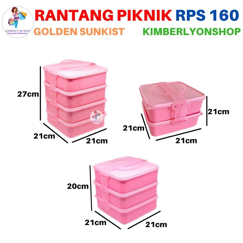 Rantang Piknik Susun Anak Wadah Saji Makanan Rps 160 Golden Sunkist Viral