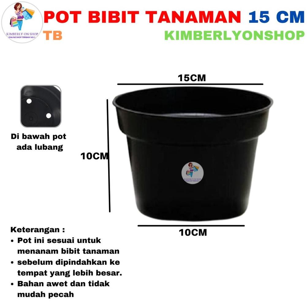 Pot Bibit Plastik 15Cm / Pot Grosir Bunga Terlaris