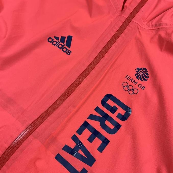 Jaket Waterproof Adidas  Great Britain Run Rain Rdy Packable Jacket Lighweight