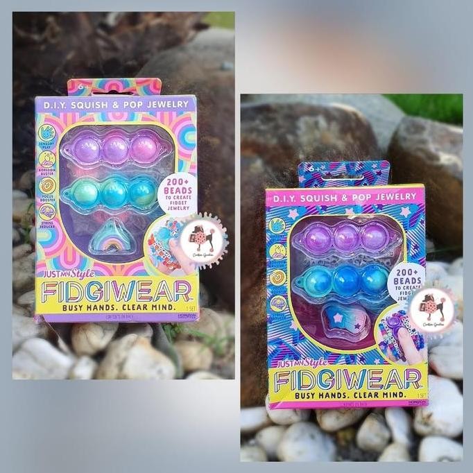 Fidgiwear Rainbow DIY Squish & Pop Jewelry Making Kit